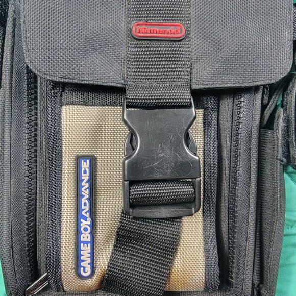 Nintendo Gameboy Advance Official Bag Shoulder Carrying Case Black Grey - Picture 5 of 5